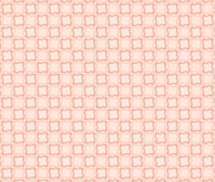 Seamless Vector Star Pattern Background - Soft Geometric Star Shapes in Peach and Cream