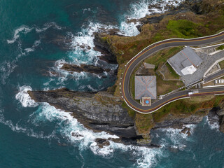 Faro de Luarca y puerto en la Comarca del Vald&eacute;s, Principado de Asturias