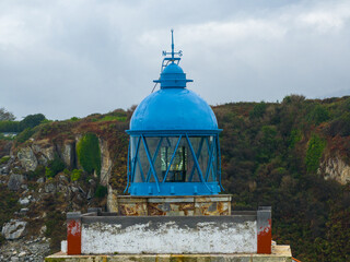 Faro de Luarca y puerto en la Comarca del Vald&eacute;s, Principado de Asturias