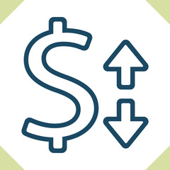 Obraz premium Exchange Rate Icon