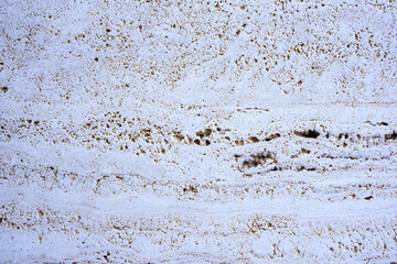 Close-up of marble slab of facade of building at Swiss city of Wallisellen. Photo taken October 2nd, 2025, Zurich Wallisellen, Switzerland.