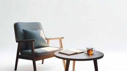 wooden chair on a white background