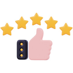 best choice icon 3d render icon in cartoon plastic style minimal isolated on transparent white background	