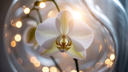 Golden light bokeh overlay, soft glowing orbs, transparent