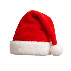 Santa hat with white trim perfect for holiday celebrations and winter festivities