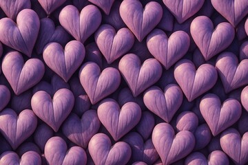 Romantic Diva Lavender Heart Pattern Background