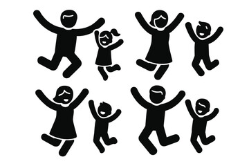 Joyful families celebrating together in a lively outdoor setting during a sunny afternoon