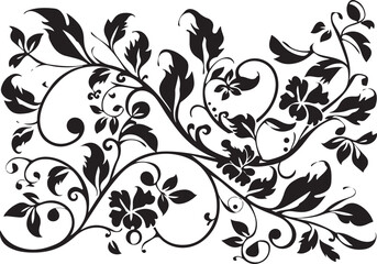 Obraz premium Vintage Leaf Swirl Design Bundle