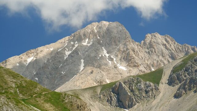 Time lapse of Corno Grande in the chain of Gran Sasso