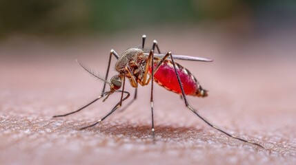 Close-up view of an insect, showcasing detailed features and vibrant colors in a natural setting.