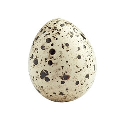 Quail Egg with Unique Speckled Pattern, PNG with transparency