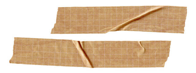 Torn Vintage Tape Strip Set for scrapbooking, crafting, and collage. Decorative textured paper pieces for antique, retro, and diary, journals, planners