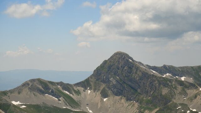 Time lapse of Corno Grande in the chain of Gran Sasso