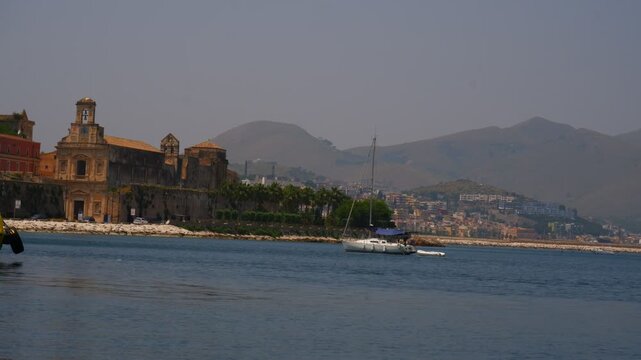 Gaeta, Latina, Italy, the ancient port, the churches and the Aragonese castle