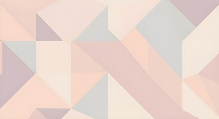 Minimal abstract pastel triangle pattern, flat 2D geometric vector background
