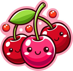 vector illustration of a cherry