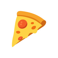 slice of pizza with tomato cheese