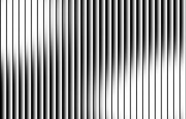 Abstract black and white vertical lines create a modern graphic background