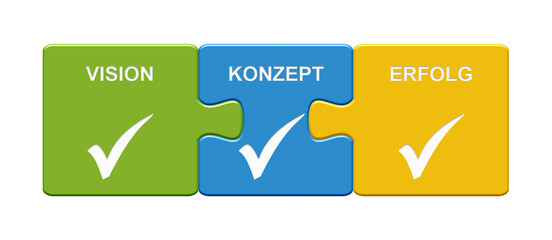 Bunte Puzzle Buttons: Vision, Konzept, Erfolg