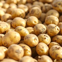 Close-up of many potatoes (1)