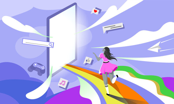 explore your internet banner vector design