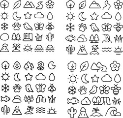 Nature and Weather Icon Collection 6.