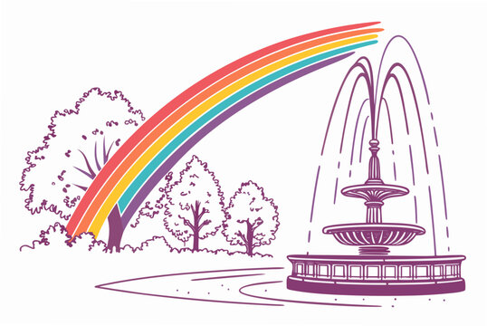 Rainbow clip art preview