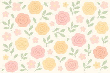 seamless background with roses