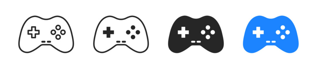 Game controller icon symbolizing gaming, entertainment, and technology, suitable for video games, digital interfaces, leisure activities, and interactive entertainment