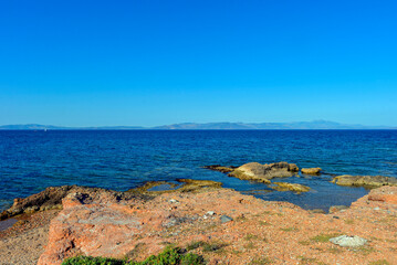 Mati, Stadtviertel der Kleinstadt Nea Makri in der Gemeinde Marathon, Griechenland
