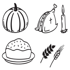 invitation, thanksgiving, american, graphic, ink, vignetting, whimsical, celebrate, element, family, festive, glasses, greeting, happy, illustration, menu, retro, seasonal, set, sticker, vintage, card