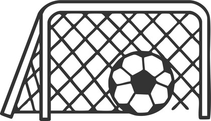 Ball Entering Soccer Goal