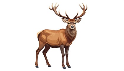 Fototapeta premium Full shot of a stag