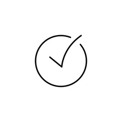 Check Mark Icon ? Yes, OK, Approved Symbol Vector Illustration on White Background..eps