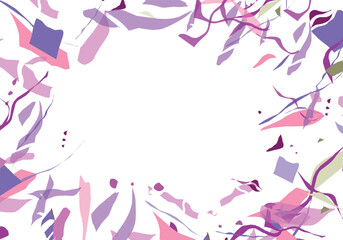 Abstract pink confentti pattern background isolated with empty space.eps