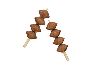 calm satay icon 3d illustration render