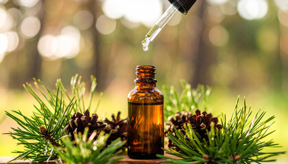 Pine needle oil essential, Scots Pine, Pinus Sylvestris, Australia pine tree, aromatherapy, trunk, leaves, Pine cones
