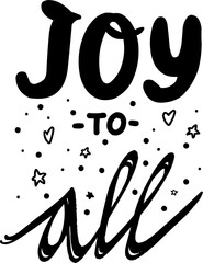 Joy to all lettering on 