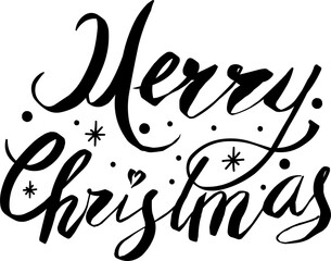 Merry Christmas lettering 