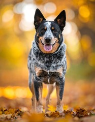 Dog portrait in autumn