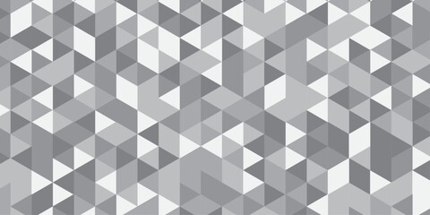 Modern triangle mosaic white Background. Overlap random vector element. Business polygonal texture. Abstract low polygon Geometric banner wall background. Seamless Abstract polygon.	