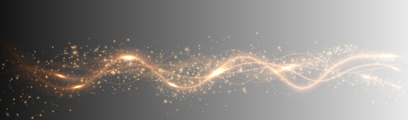 Abstract glowing swirl with sparkles, particles, and neon tornado motion. Bright energy trail and elegant vortex on transparent background. PNG for storm, magic, or power-themed designs	
