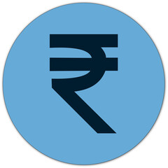 euro sign on blue background