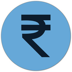 euro sign on blue background