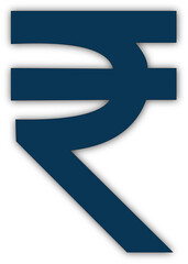 Obraz premium blue arrow isolated on white