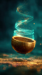 Mystical Singing Bowl with Magical Energy for Sound Healing and Meditation
