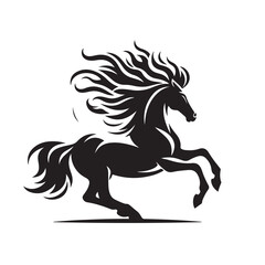Horse Silhouette Logo Design