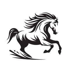 Horse Silhouette Logo Design