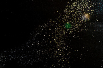 Abstraction, drops. Starry sky, space.