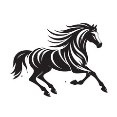 Horse Silhouette Logo Design
